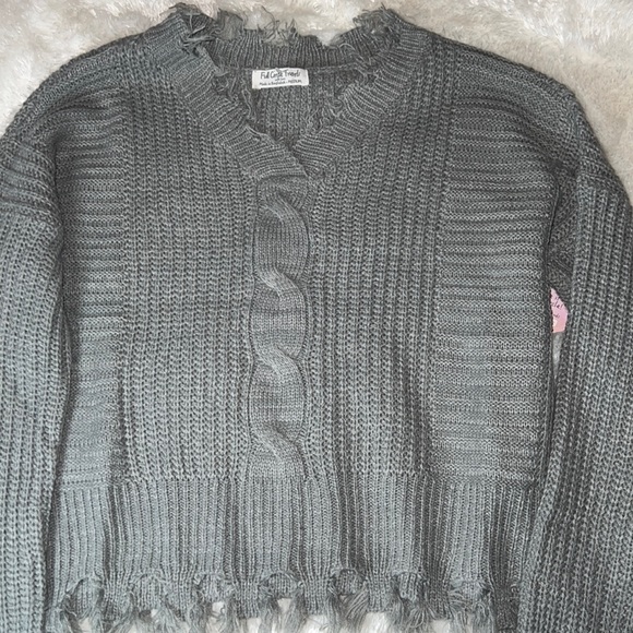 Full Circle Trends Other | Sweater Full Circle Trends Whith Love Sizes M Color GRAY. | Color: Gray | Size: M | Kikis_Boutique's Closet
